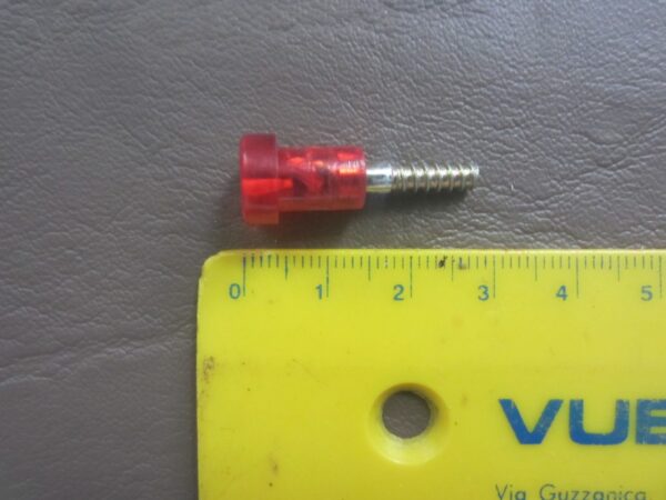 Vite fanale colorata rossa 28 mm - immagine 2